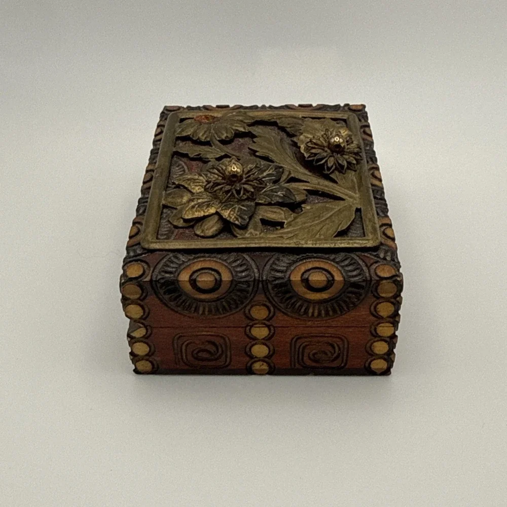 Vintage Jo‎ Marz Wooden Trinket Box 3
